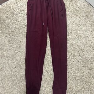 Lululemon Burgundy Jogger Pants